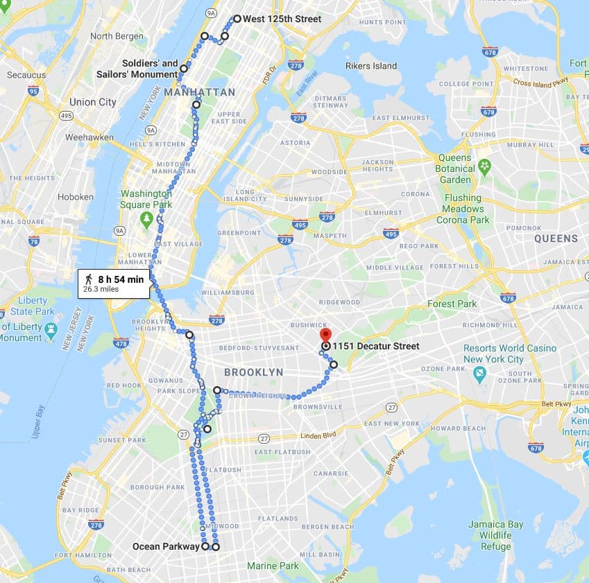 Week 15 Walk Route