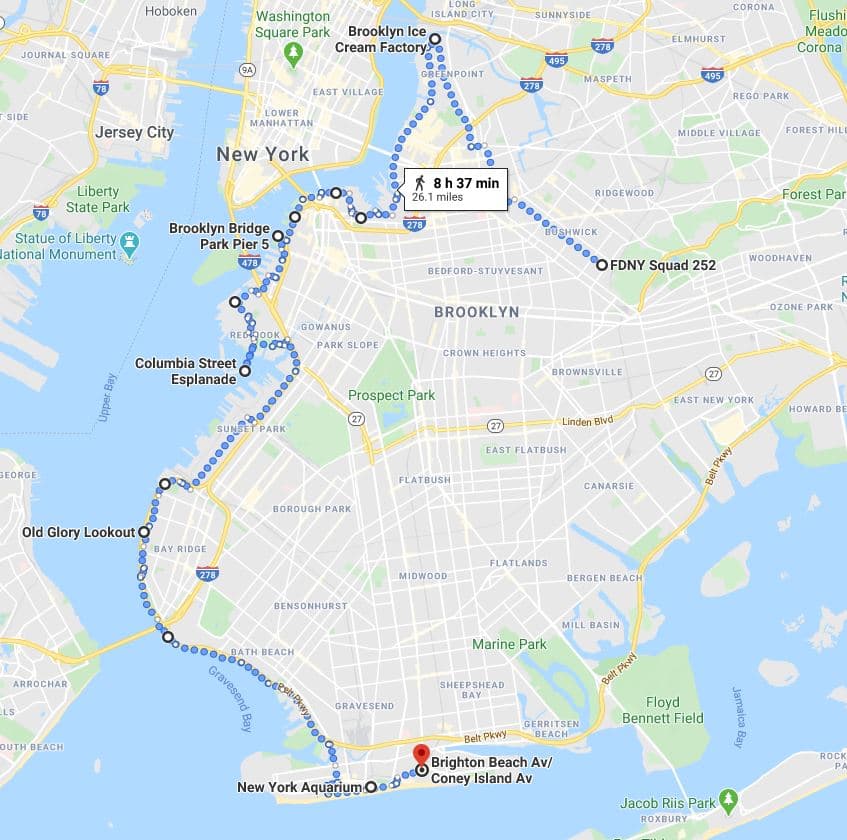 Week 16 Walk Route
