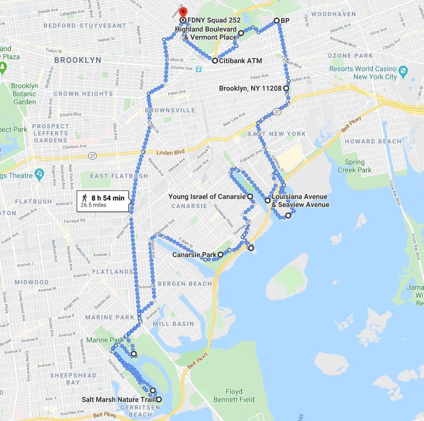 Week 19 Walk Route