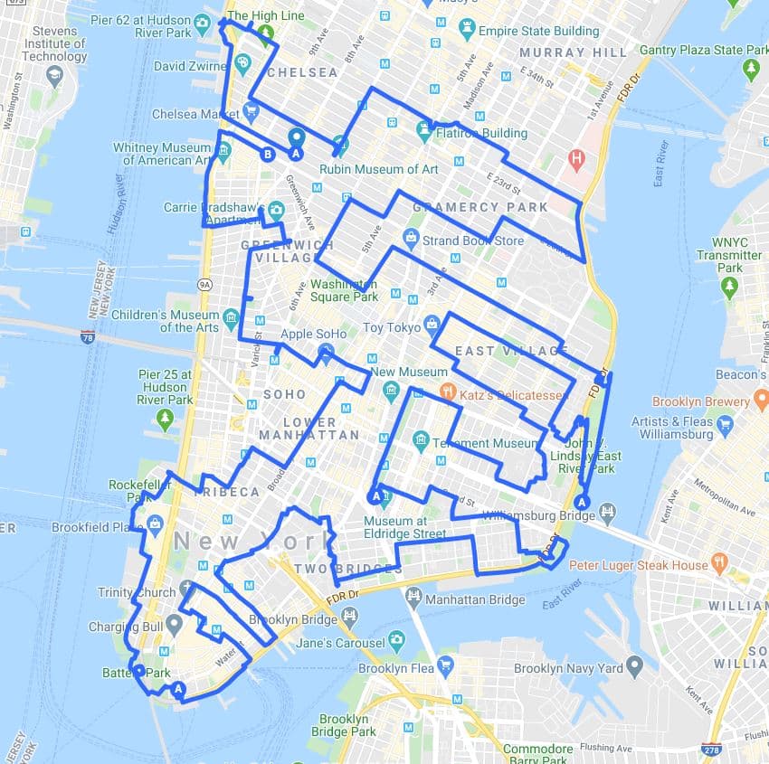Week 9 Walk Route