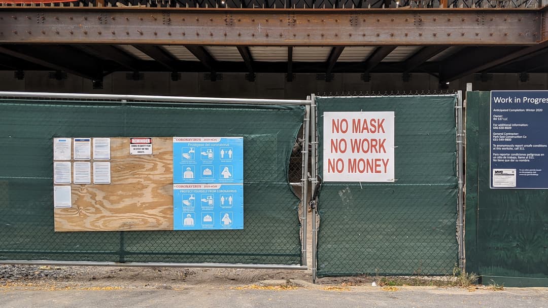 No Mask No Work No Money