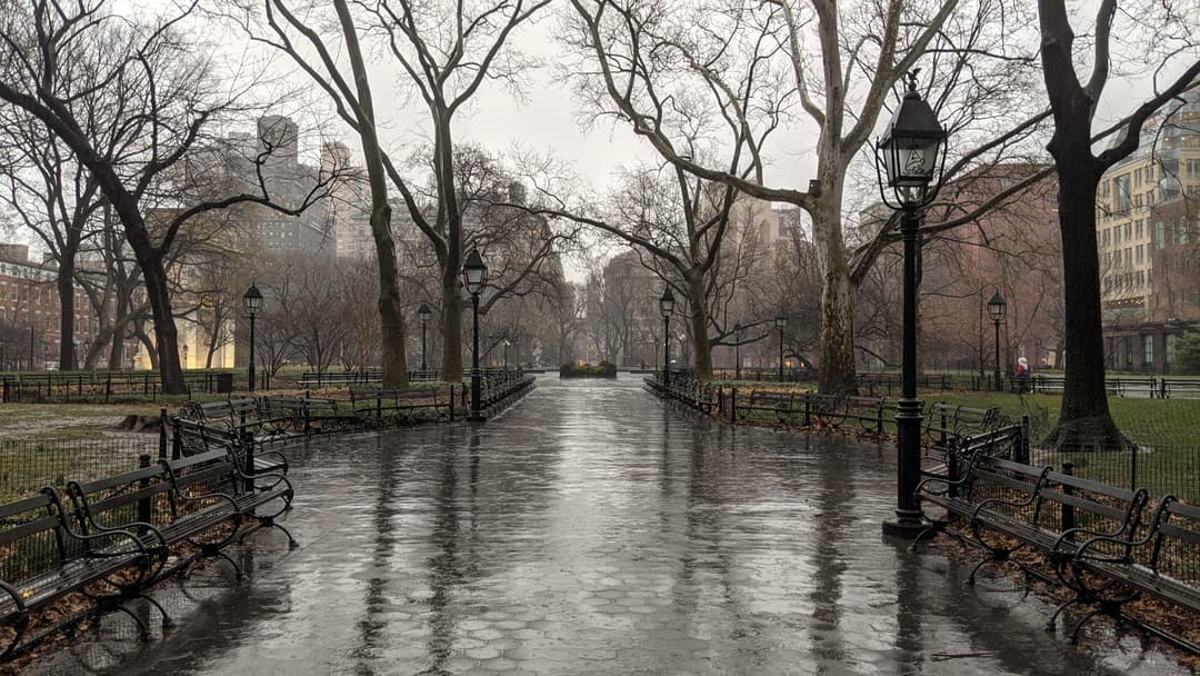 Washington Square Rain