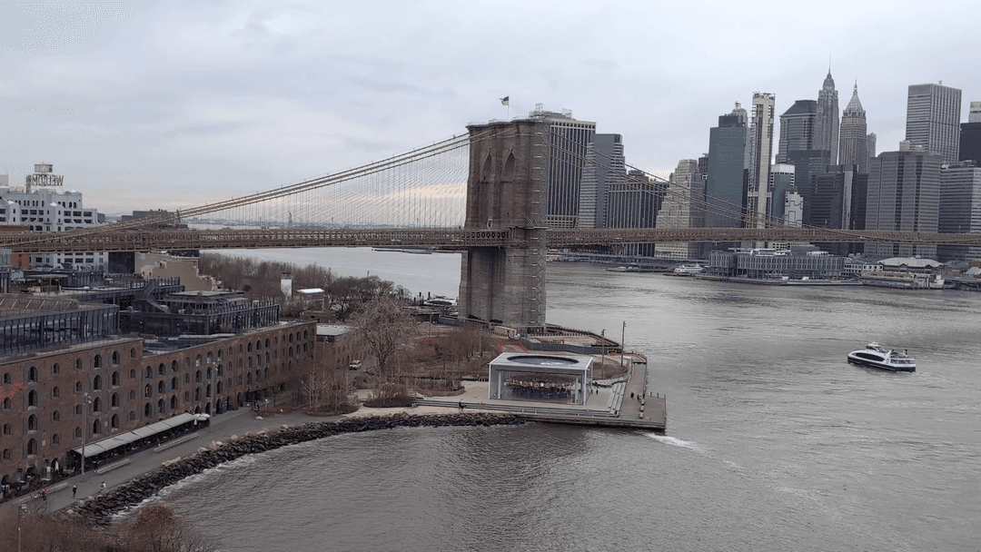 Overlooking The Brooklyn Bridge