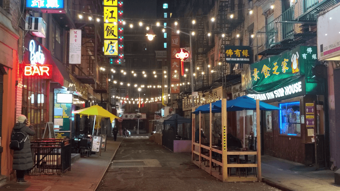 Nighttime Pell Street