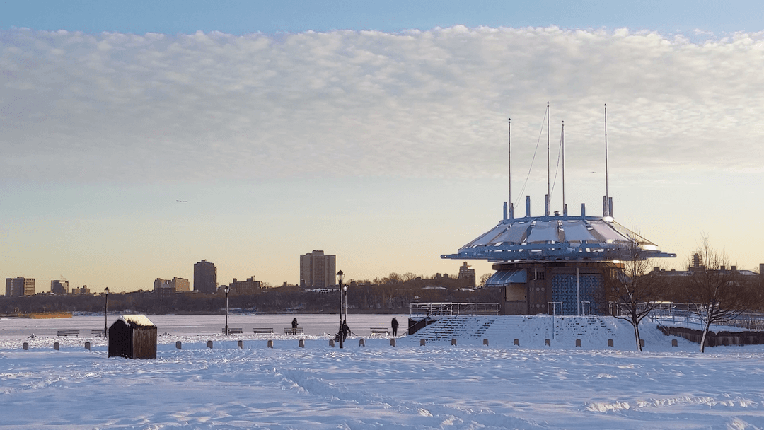Snow Fields of  Flushing